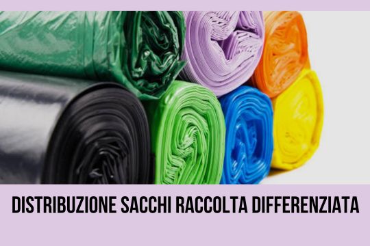 Distribuzione sacchi raccolta differenziata anno 2026