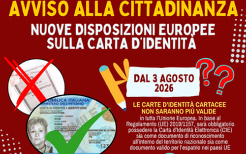 Cessazione validit&agrave; carta d’identit&agrave; cartacea