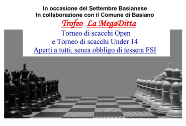 15° Torneo di scacchi TROFEO LA MEGADITTA